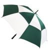 Green and White Vented Umbrella