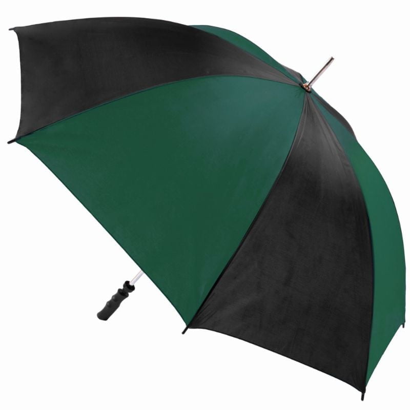 Green and black windproof golfing umbrella
