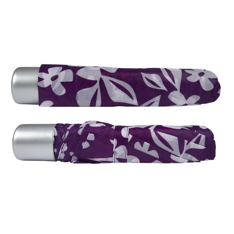 Floral Compact Purple Closed