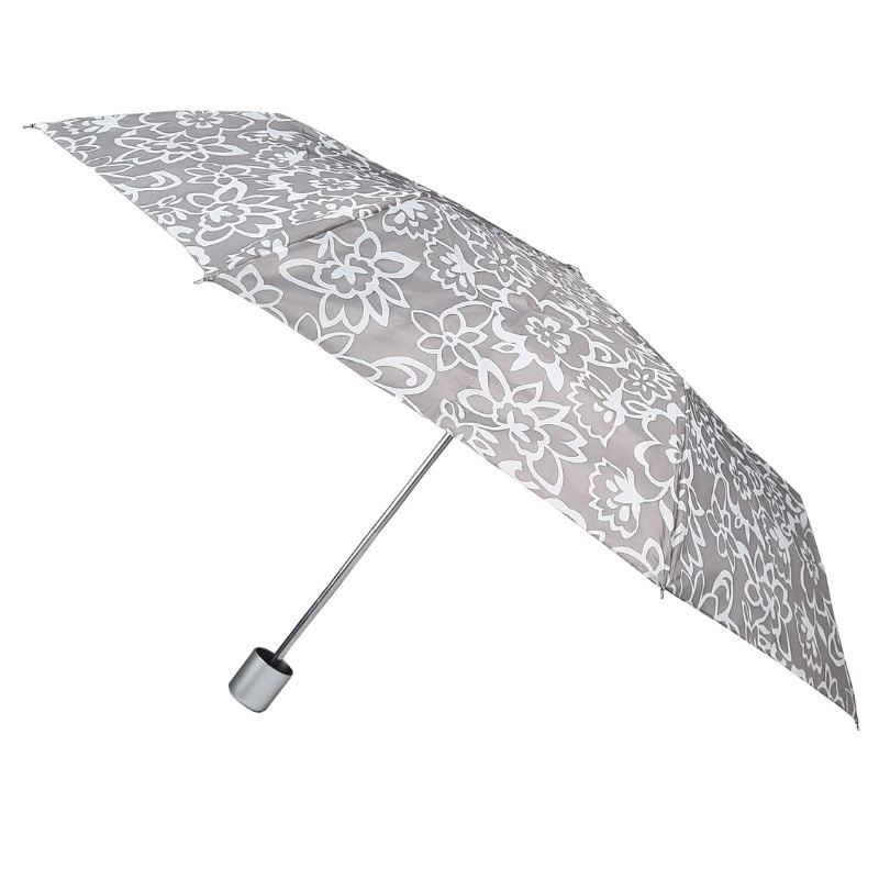 Compact Floral Umbrella Open