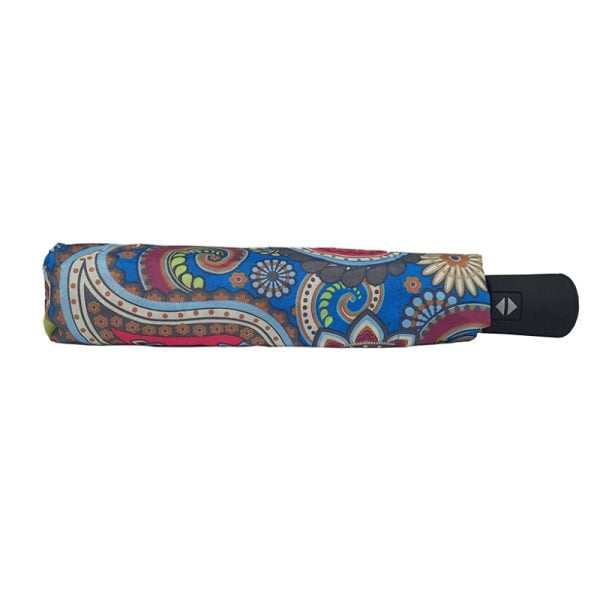 Floral Compact D2 Sleeve Paisley Automatic Compact Umbrella