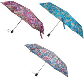 Paisley compact umbrella designs