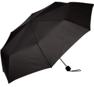 Black Compact Promotional Umbrella Main