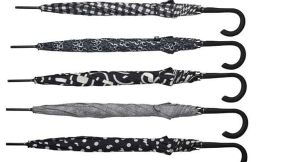 Choose A Ladies Monochrome Umbrella From A Selection Of Striking Designs.