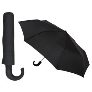 Black Compact Promotional Umbrella