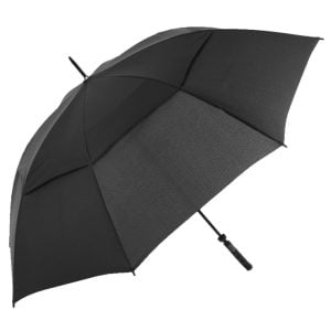 Promotional Black Windproof Golf Umbrella