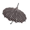 Black Polka Dot Pagoda Umbrella