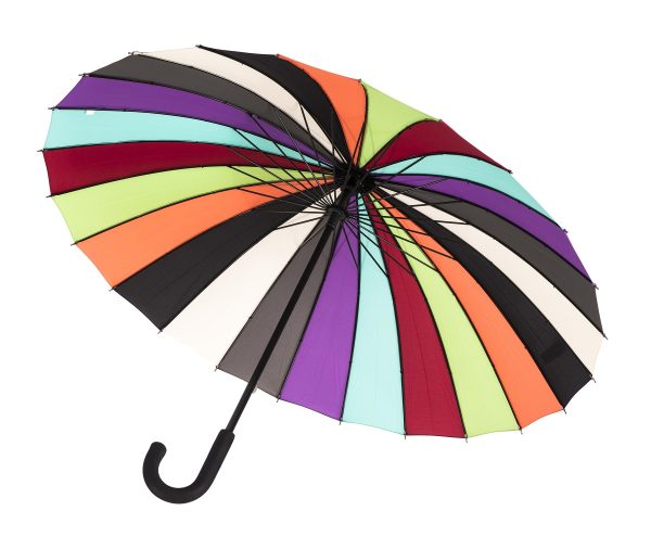 Welcome To The Colour Wheel - Multicoloured Umbrella From Umbrella Heaven.