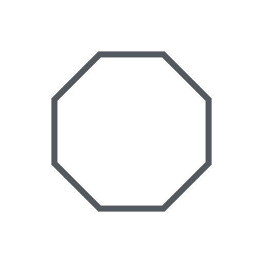 Octagonal shaped