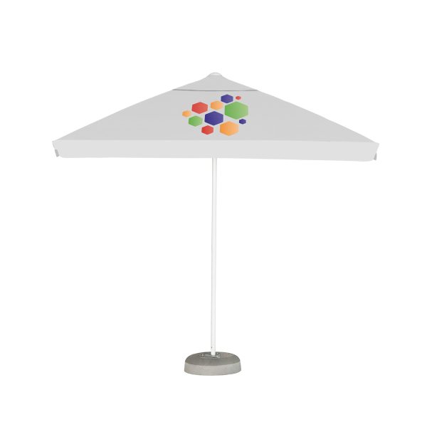 2.5M X 2.5M Easy Up Commercial Parasol With Valance And With Vent