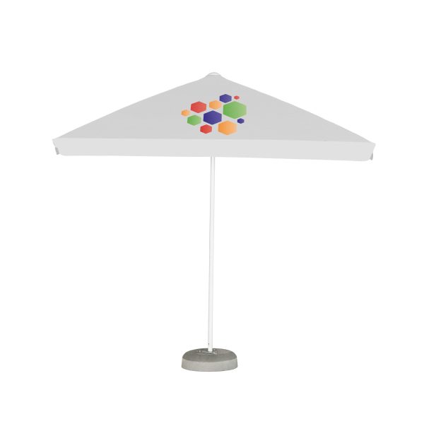 2.5M X 2.5M Easy Up Commercial Parasol With Valance And Without Vent