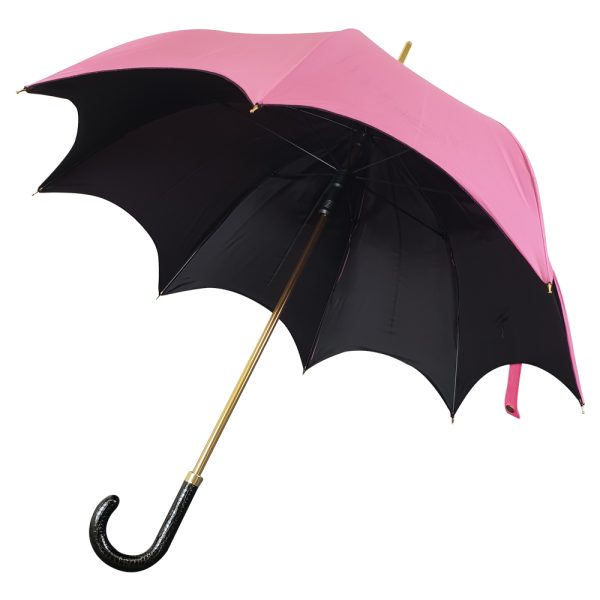 Freya - The Pink Outer And Black Inner Canopy Umbrella