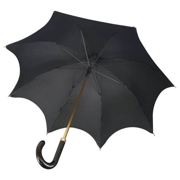 Black Gothic Umbrella Underside.