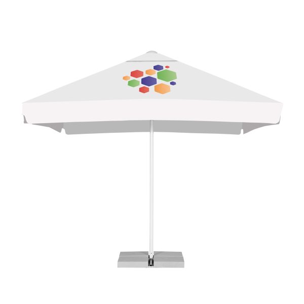 3M X 3M Easy Up Commercial Parasol With Valance And With Vent