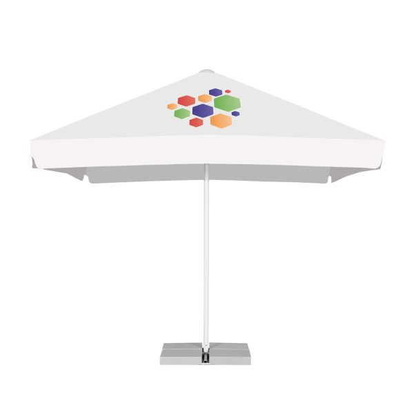3M X 3M Easy Up Commercial Parasol With Valance And Without Vent