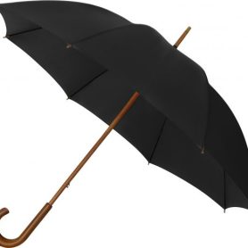Black ECO Walking Umbrella - side view
