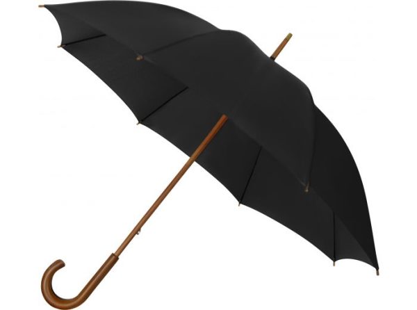Black Eco Walking Umbrella - Side View