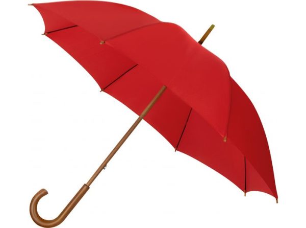 Red Eco Walking Umbrella - Side View