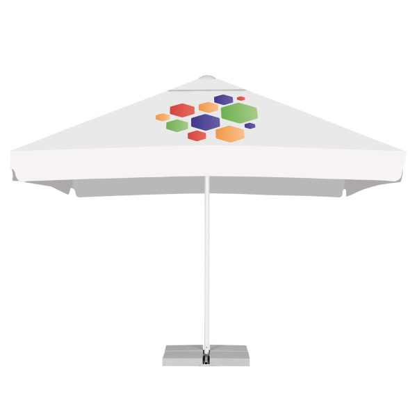 3.5M X 3.5M Strong Commercial Parasol With Valance
