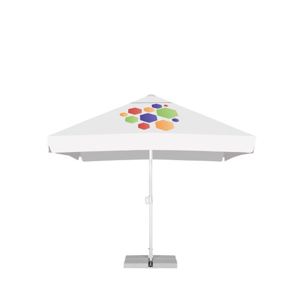 3M X 3M Portable Commercial Parasol With A Vent And With A Valance