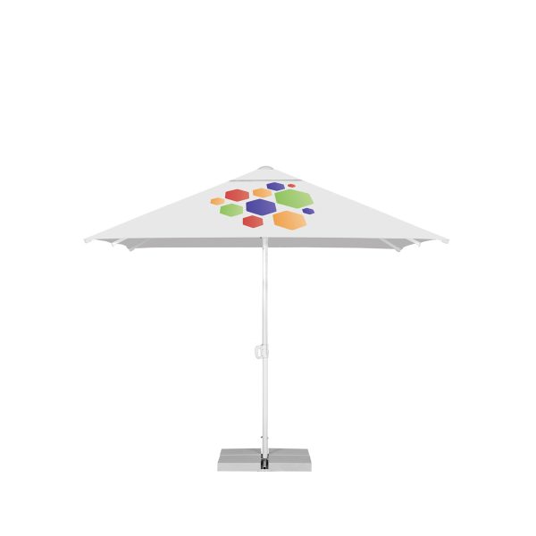 3M X 3M Portable Commercial Parasol With A Vent And Without A Valance