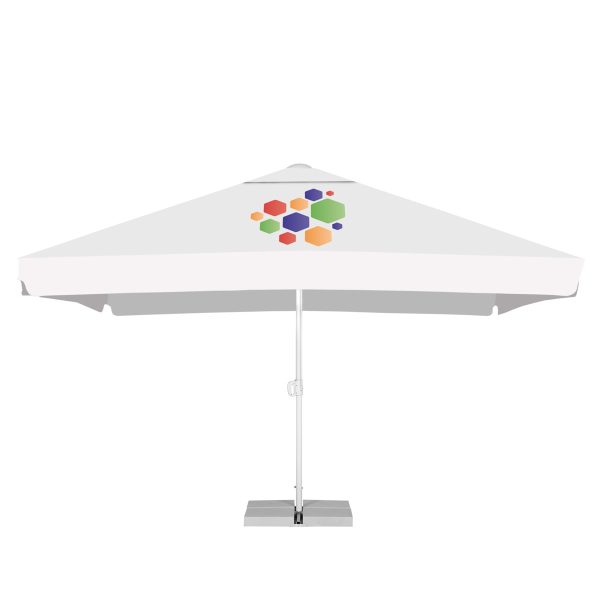 4M X 4M Portable Commercial Parasol With A Vent And With A Valance