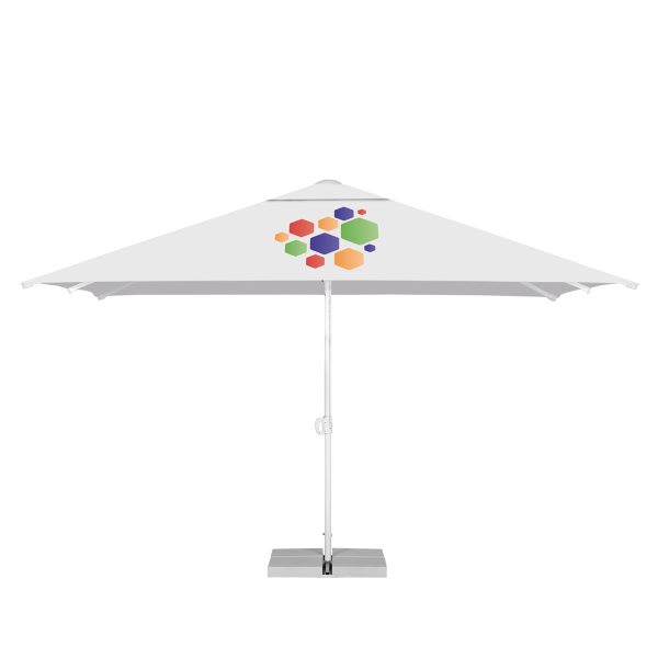 4M X 4M Portable Commercial Parasol With A Vent But Without A Valance