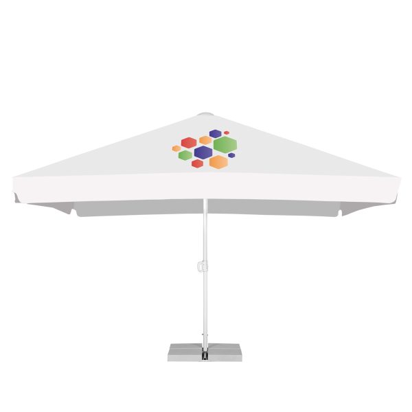 4M X 4M Portable Commercial Parasol Without A Vent And With A Valance