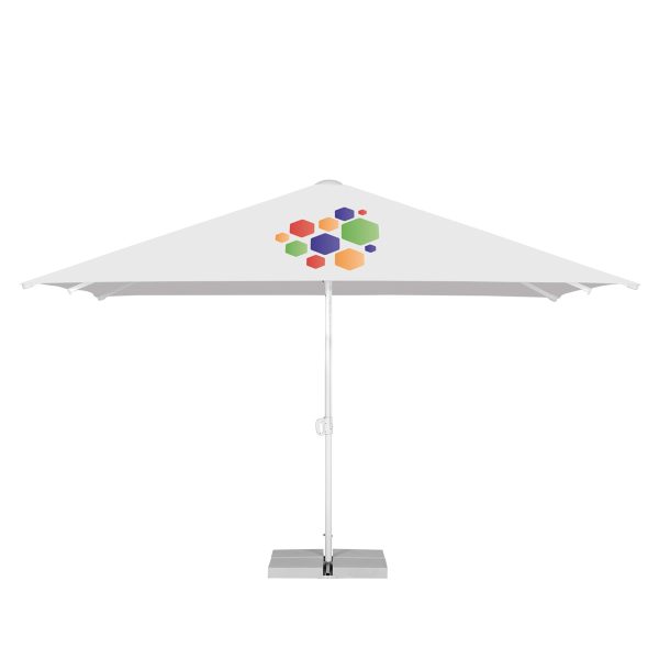 4M X 4M Portable Commercial Parasol Without A Vent And Without A Valance