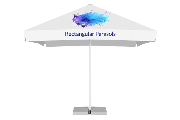 2X3M Rectangular Commercial Parasol With Valance