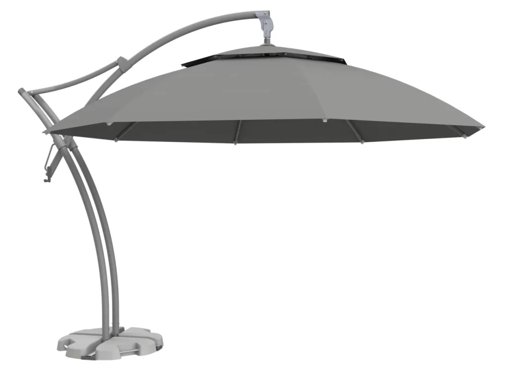 Grey IBIZA Commercial Cantilever Umbrella