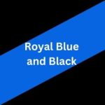 Royal Blue And Black Button