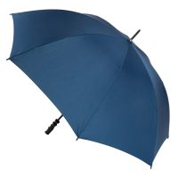 Navy Blue Golf Umbrella - open, angled