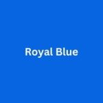 Royal Blue Button